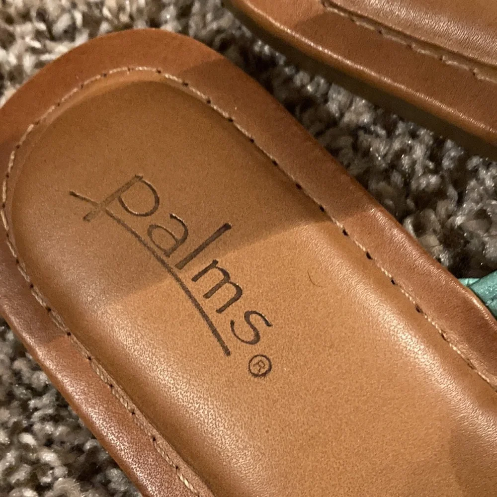 Teal Rhinestone sandals - Picture 2 of 3